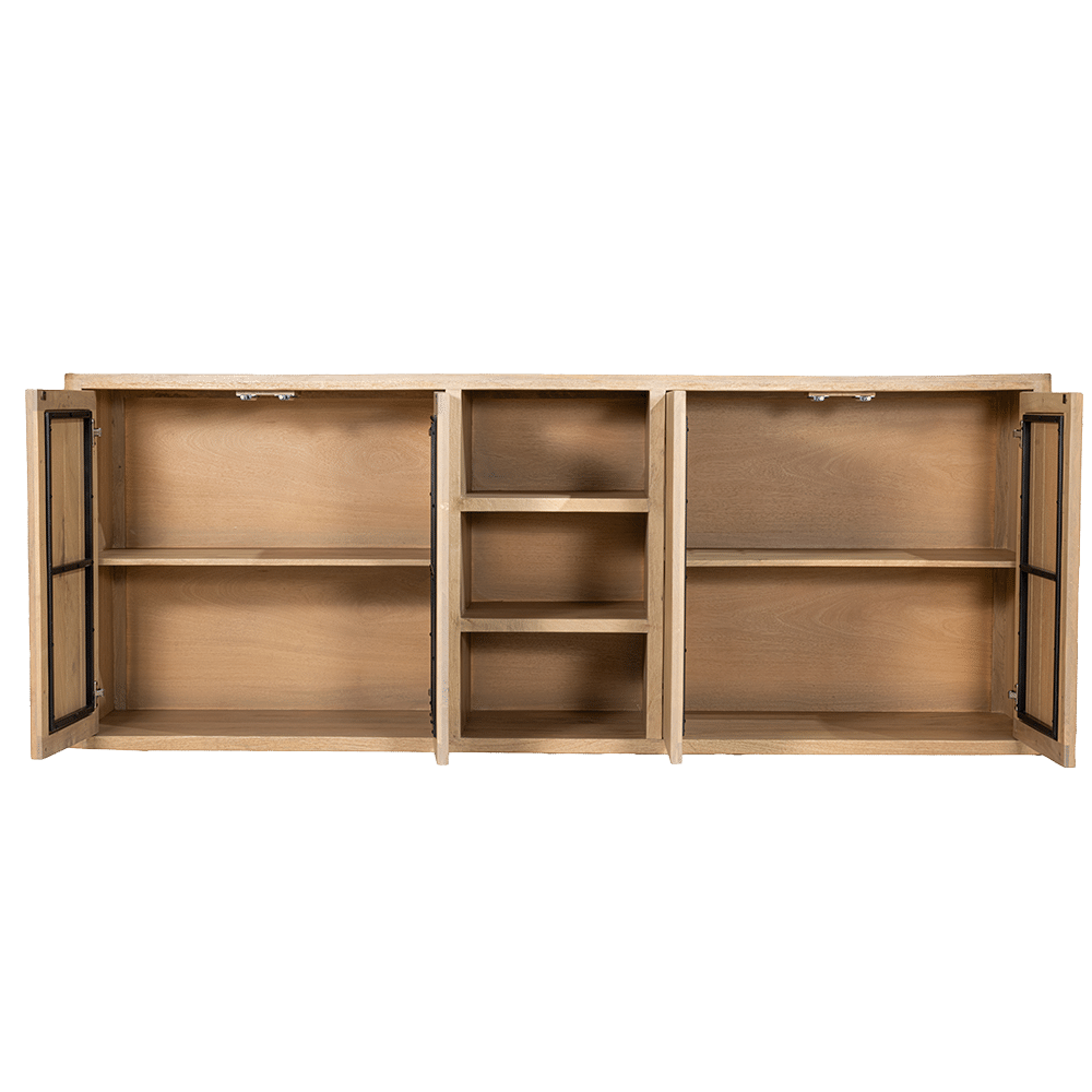 Tower Living Dressoir Tenna 220x45x85 Cm Mangohout Naturel Tower Living Dressoir Tenna 220x45x85 Cm Mangohout Naturel