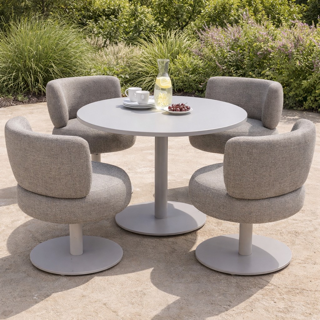 Richmond Interiors outdoor eetkamerstoel draaibaar Mason Grijs