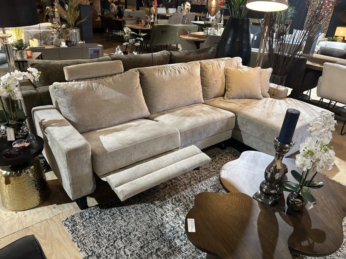 SHOWMODEL UrbanSofa loungebank Dylan met recliner