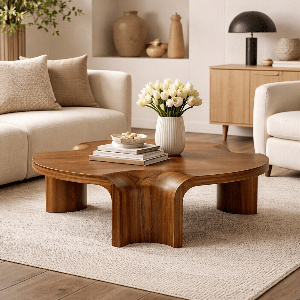 Eleonora salontafel Avar 110x110x32 cm hout Eleonora salontafel Avar 110x110x32 cm hout