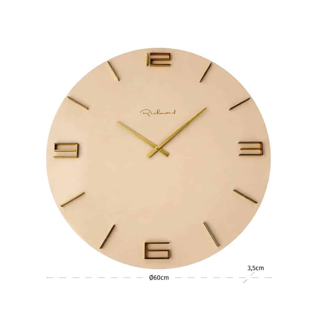 Richmond Interiors klok Ø60 cm Byram tapioca