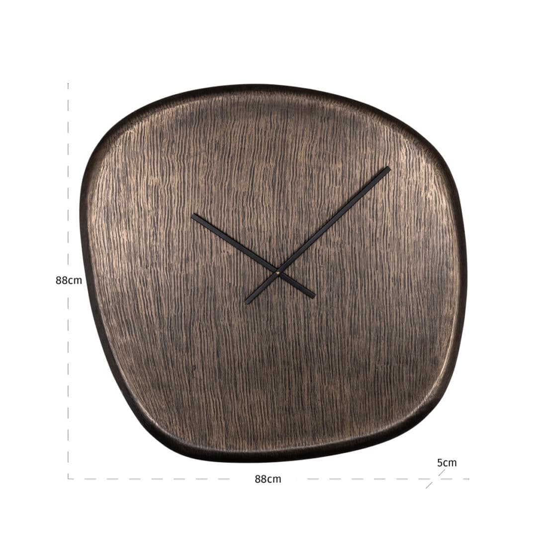 Richmond Interiors klok Nuvani bronze