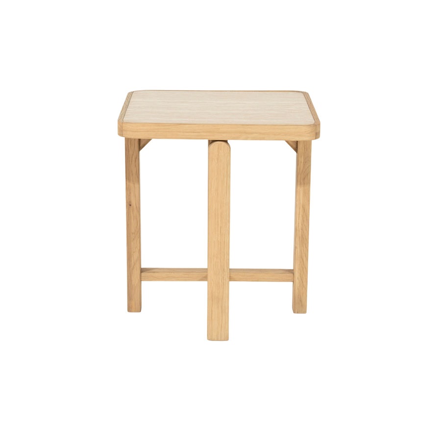 Eleonora Bijzettafel Vidar 40x40x45 Cm Travertin