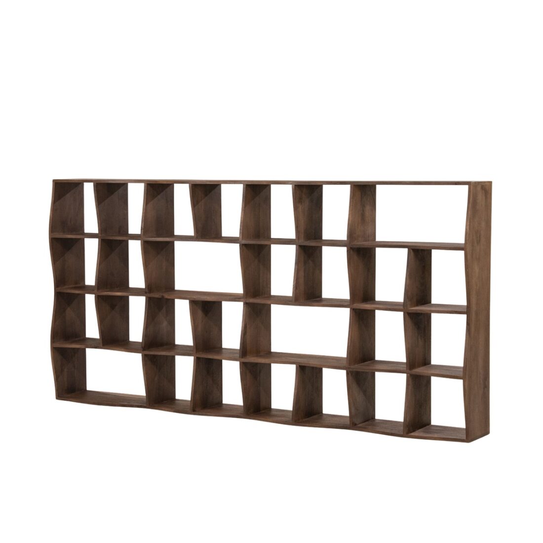 Eleonora boekenkast Ozzy 120x30x240 cm mangohout