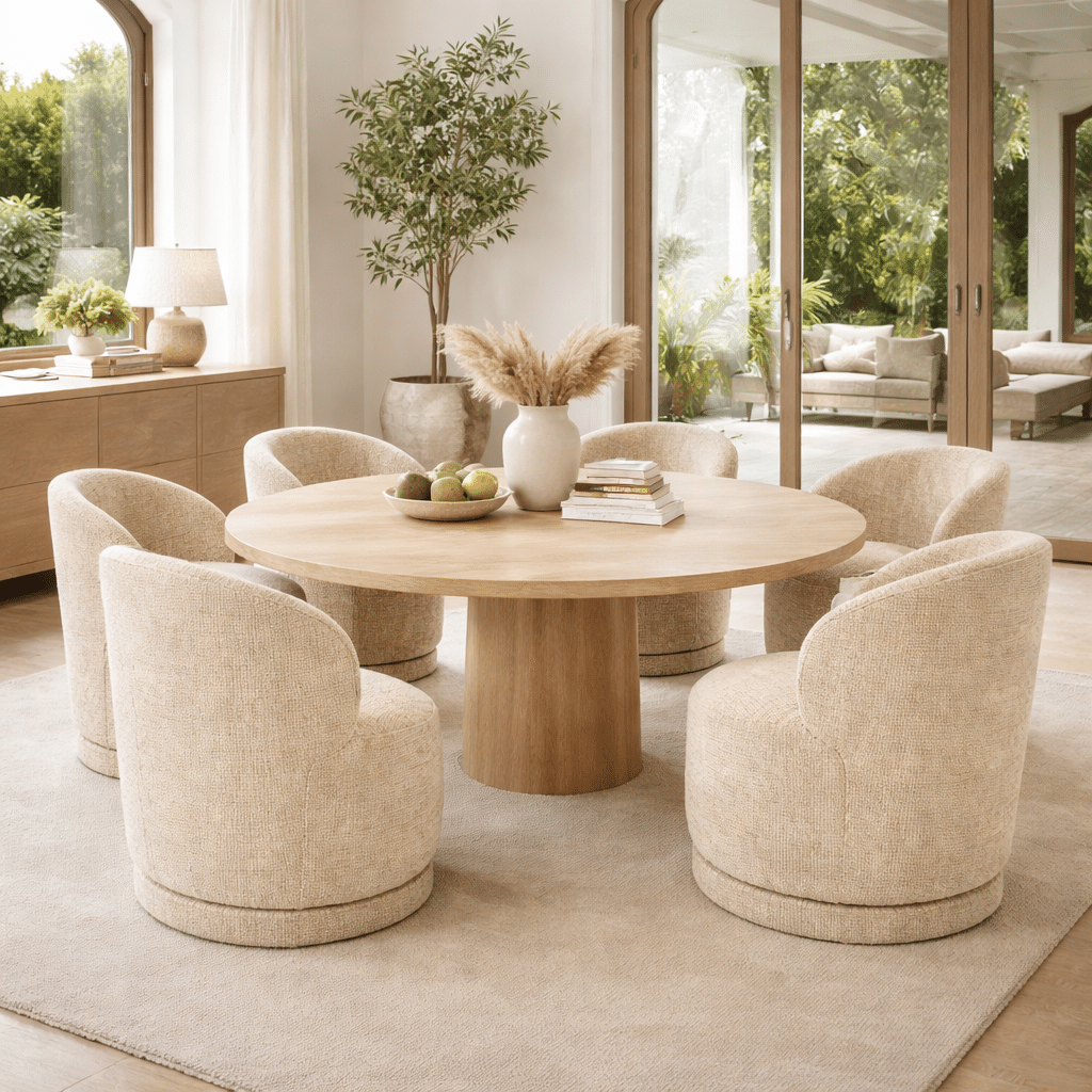 Eleonora eetkamerstoel Sulo draaibaar taupe