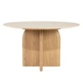 Eleonora eettafel Lova 130x130x75 cm eiken