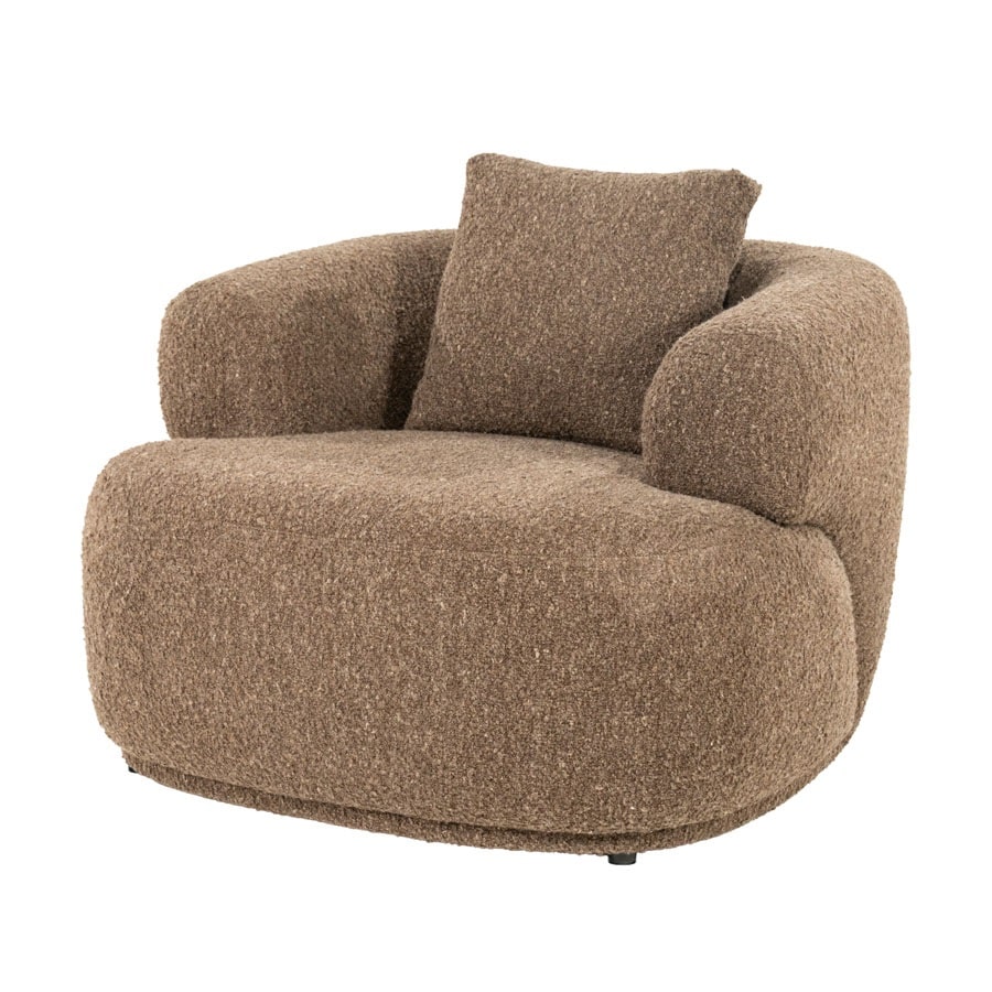 Eleonora fauteuil Bruno met arm bruin