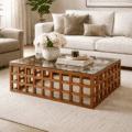 Eleonora salontafel Heras 90x90x32 cm glas