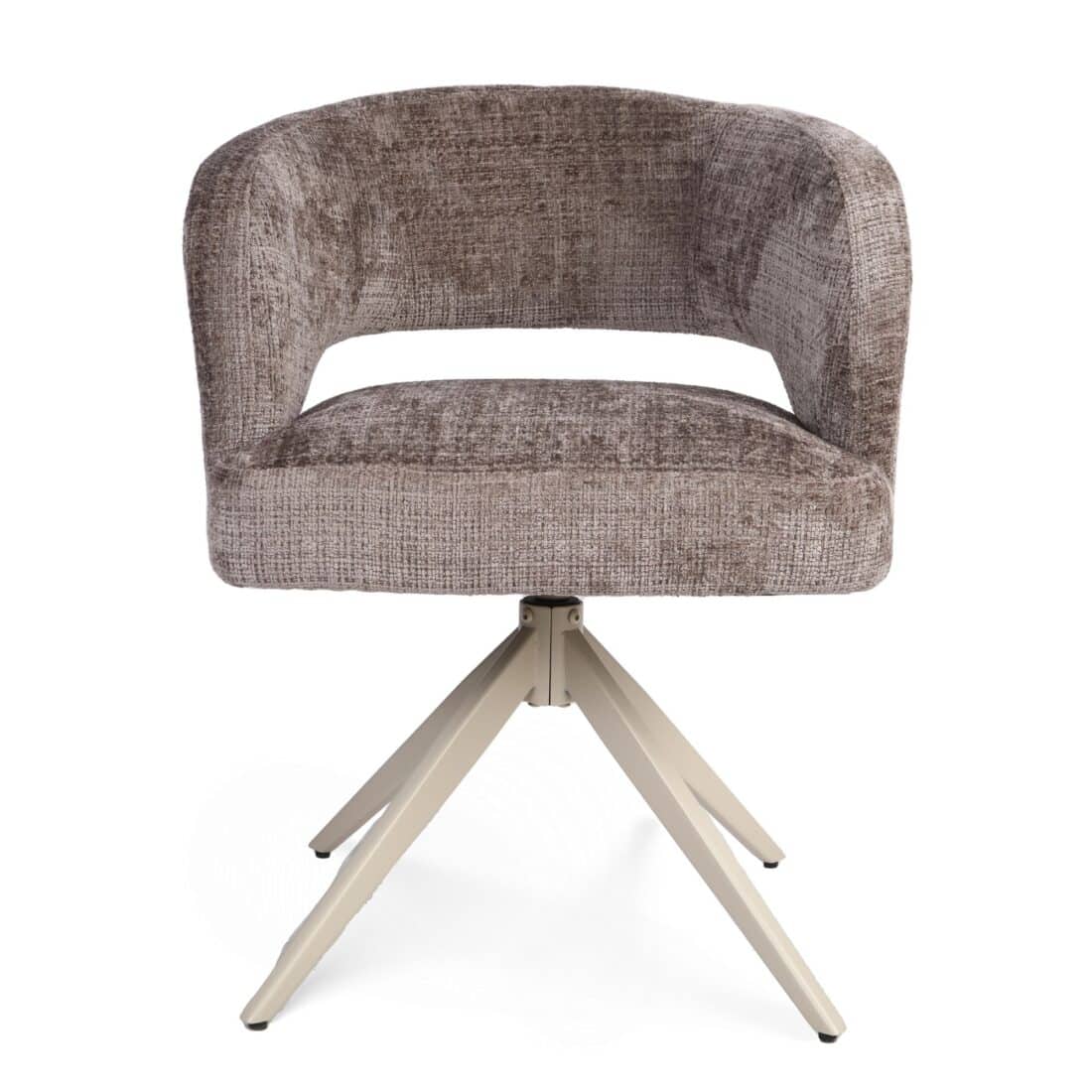 Starfurn Draaibare Eetkamerstoel Demi Met Armleuning Clay Poot Zand