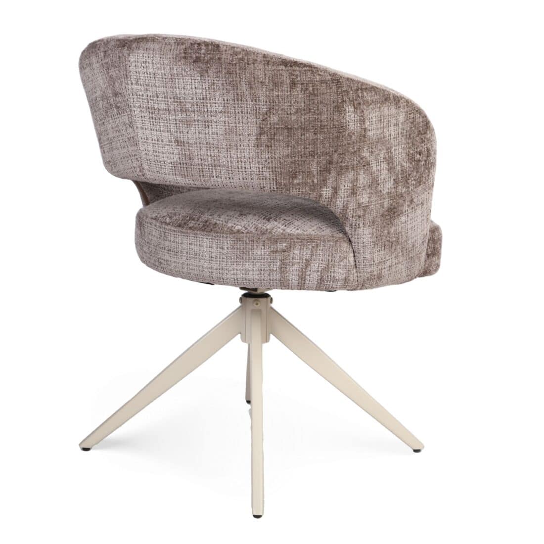 Starfurn Draaibare Eetkamerstoel Demi Met Armleuning Clay Poot Zand