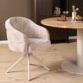 Starfurn Draaibare eetkamerstoel Bella Beige Poot Zand