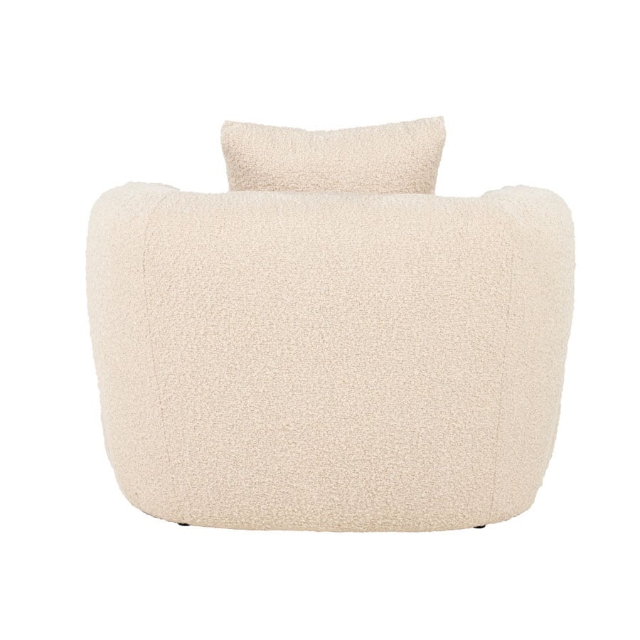 achterkant Eleonora fauteuil Bruno met arm beige