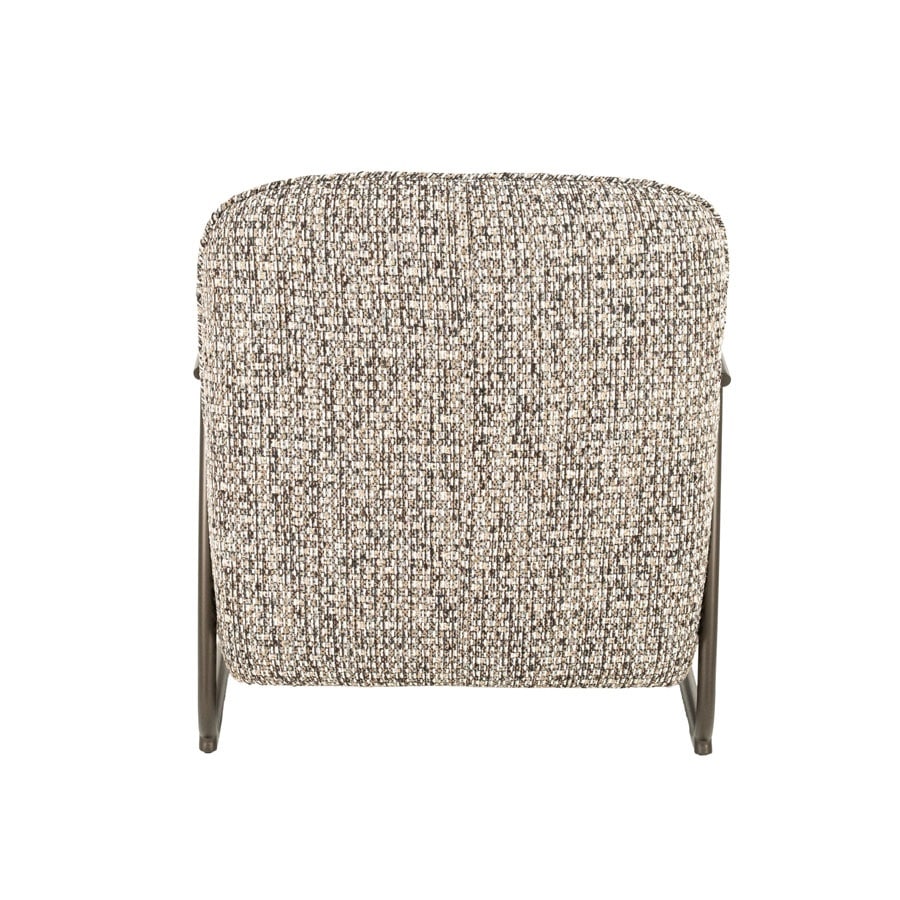 achterkant Eleonora fauteuil Norel met arm taupe