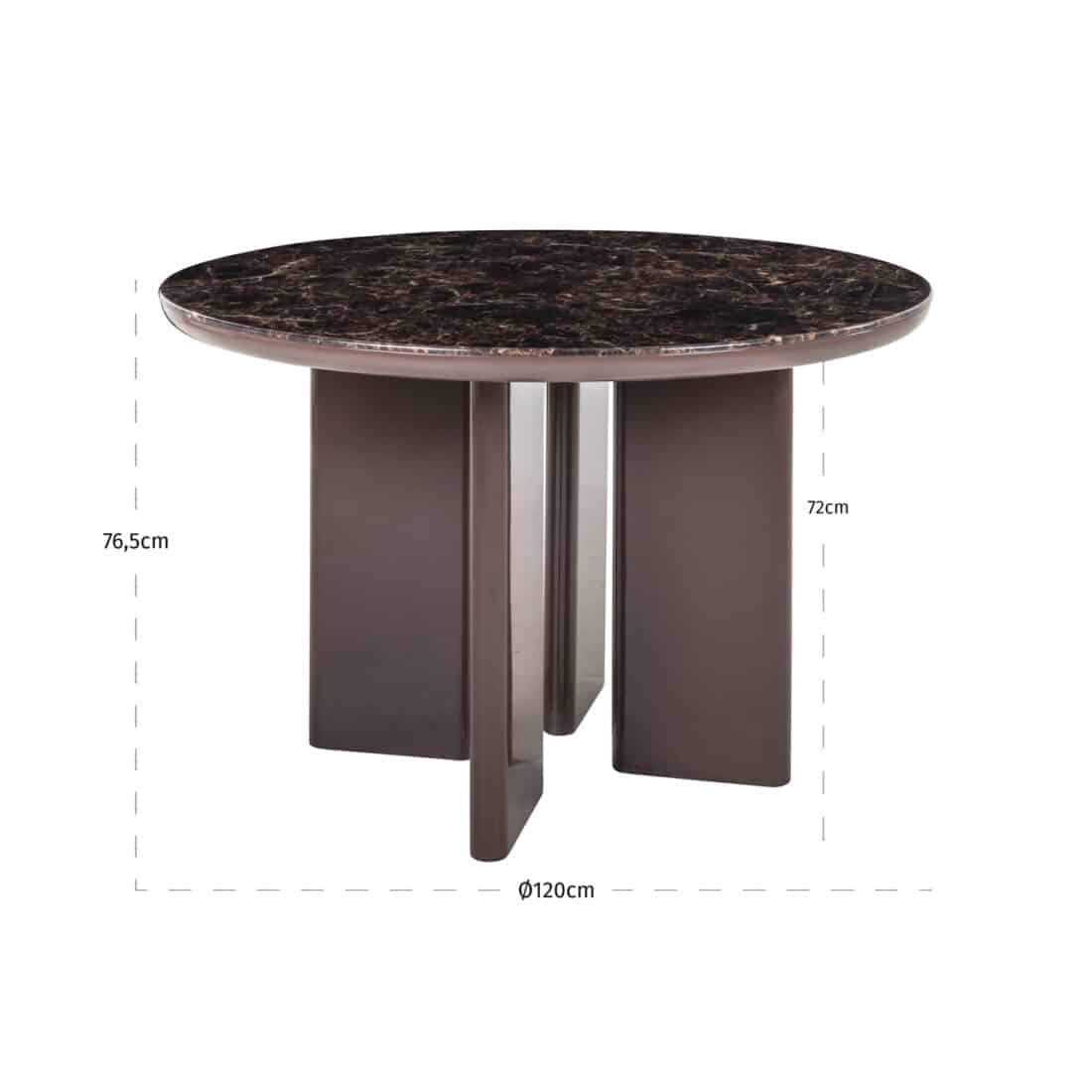 afmetingen Richmond Interiors eettafel Almundi 120 cm rond keramiek afmetingen Richmond Interiors eettafel Almundi 120 cm rond keramiek