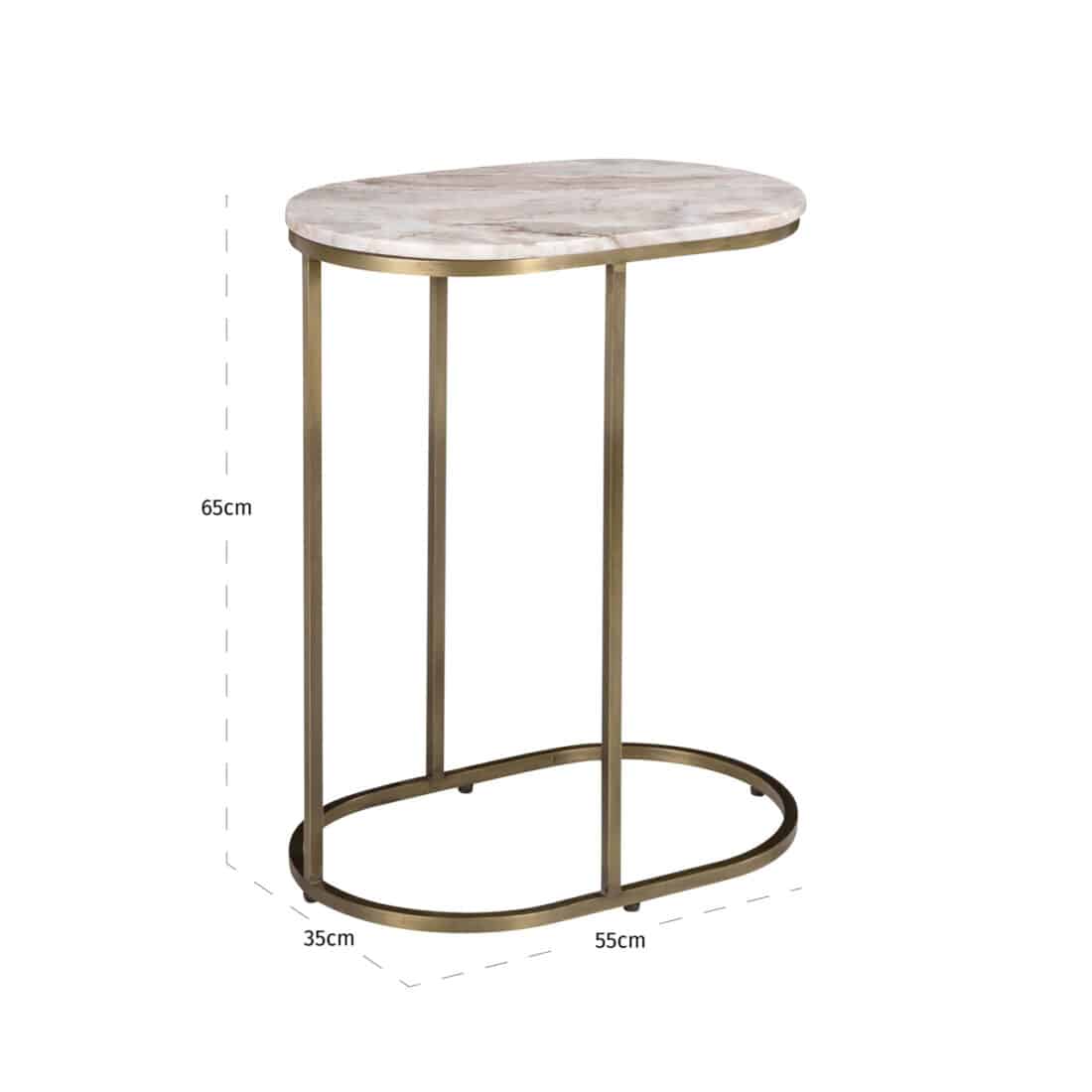 afmetingen Richmond Interiors sofa tafel Bottega 55x35x65 cm marmer afmetingen Richmond Interiors sofa tafel Bottega 55x35x65 cm marmer