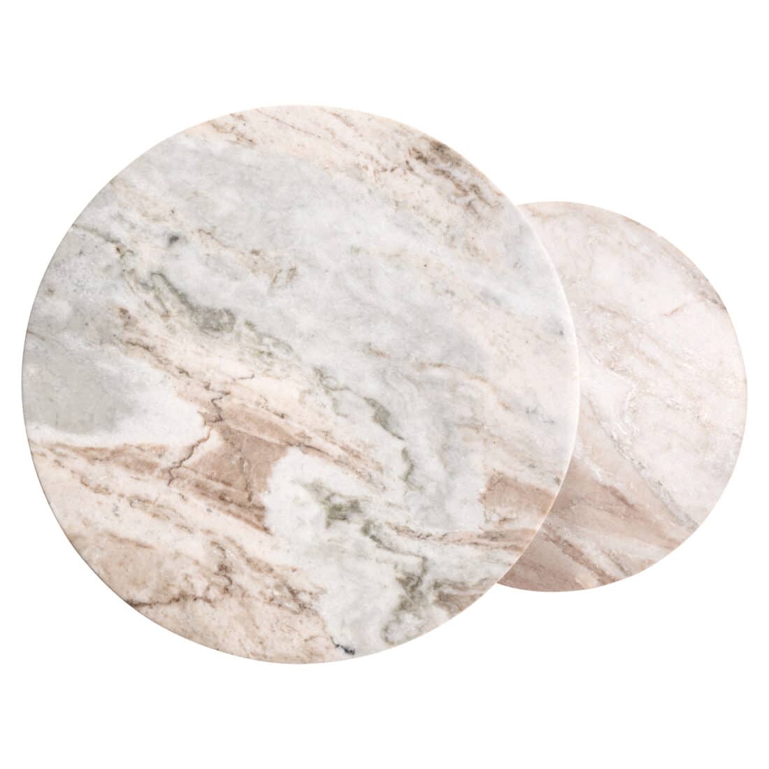 blad Richmond Interiors bijzettafel Bottega set van 2 marmer blad Richmond Interiors bijzettafel Bottega set van 2 marmer