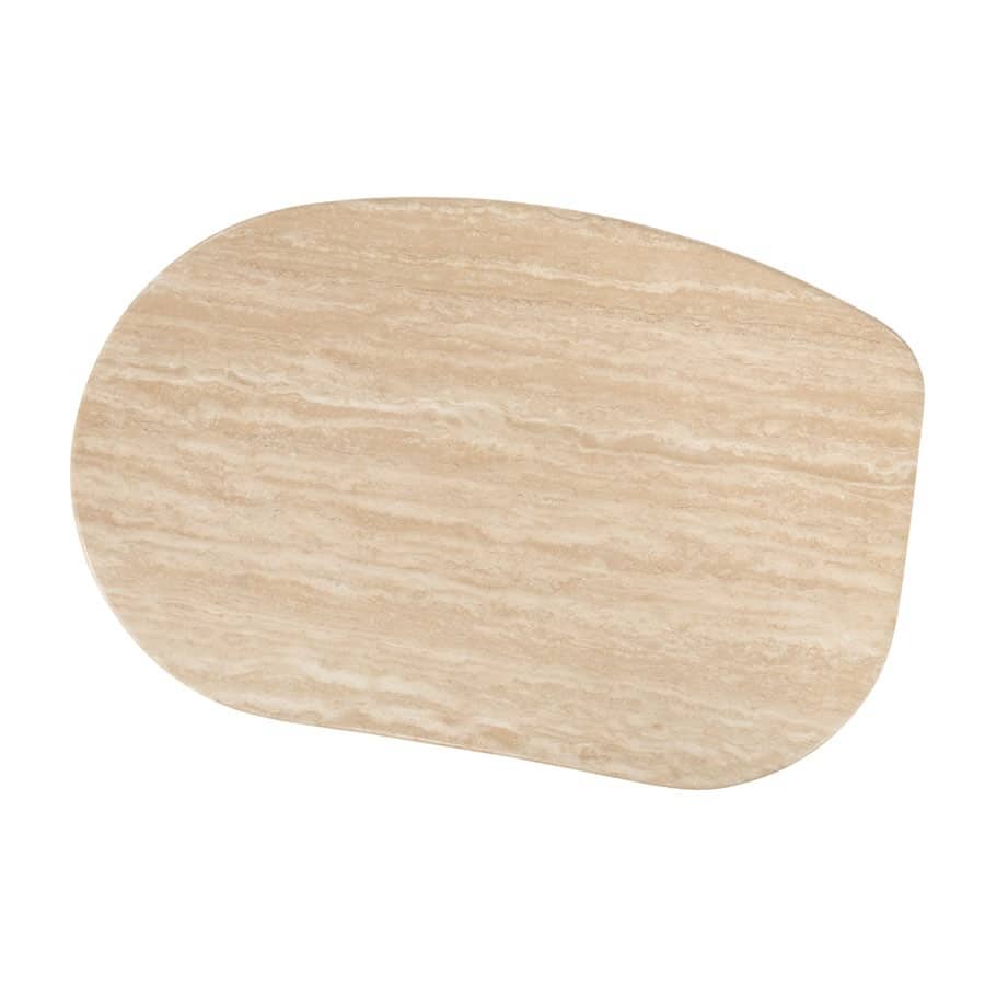 Eleonora Bijzettafel Lova 60x38x40 Cm Travertin Eleonora Bijzettafel Lova 60x38x40 Cm Travertin