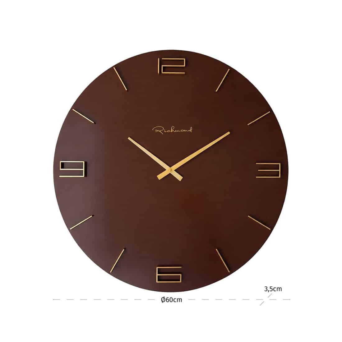 Richmond Interiors klok Ø60 cm Byram Chestnut