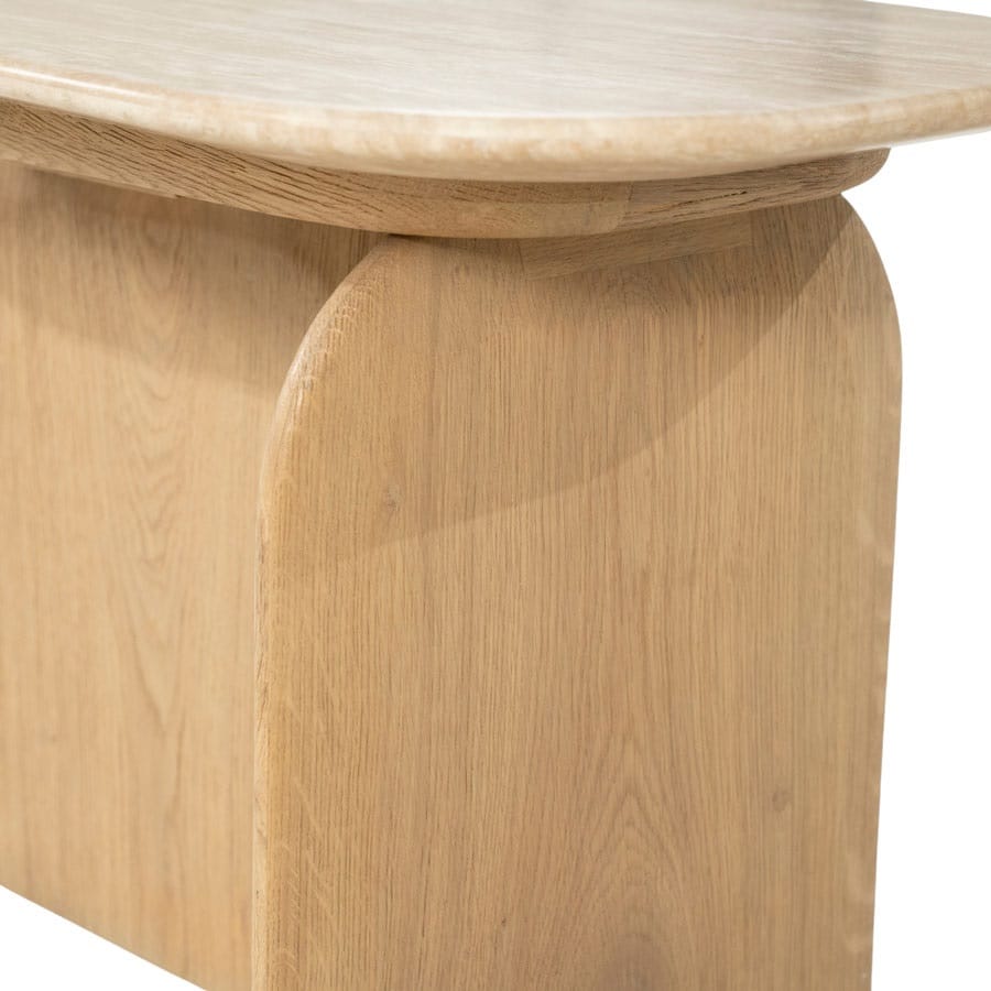 detailfoto Eleonora bijzettafel Lova 60x38x40 cm eiken detailfoto Eleonora bijzettafel Lova 60x38x40 cm eiken