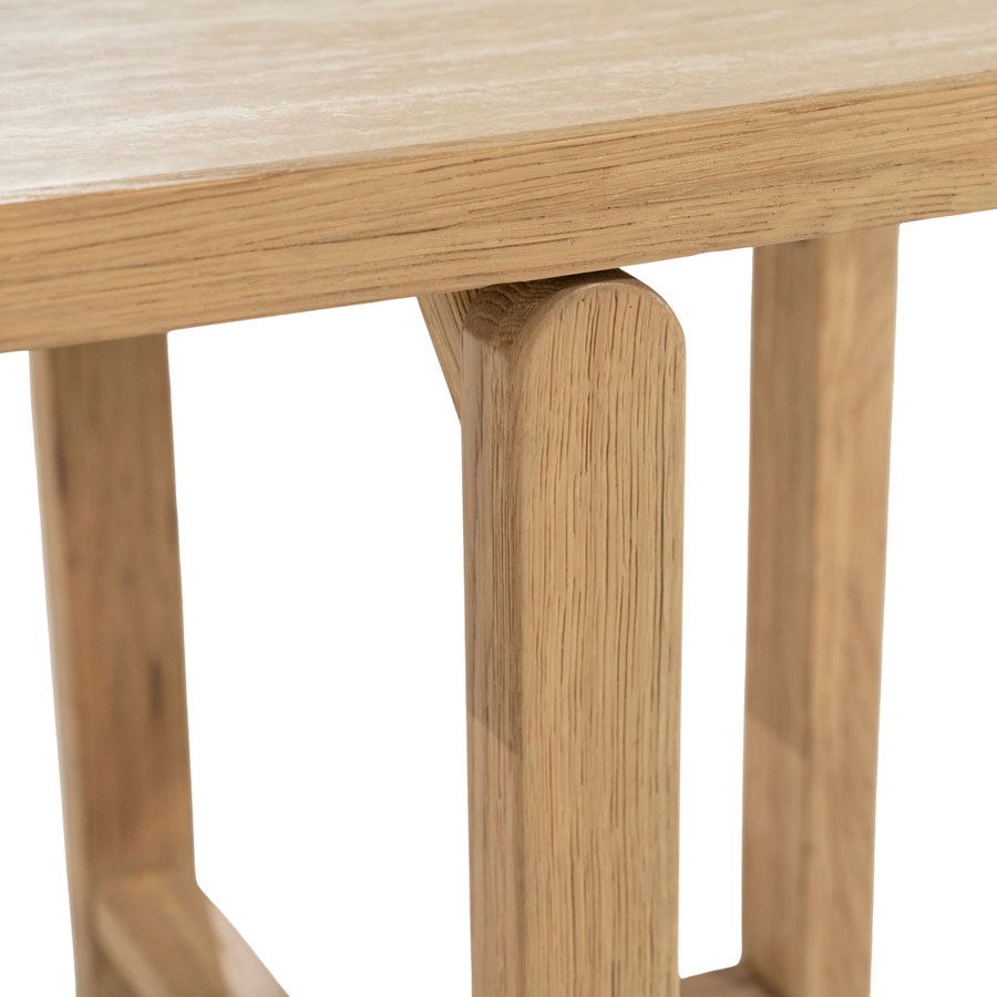 detailfoto Eleonora bijzettafel Vidar 40x40x45 cm travertin