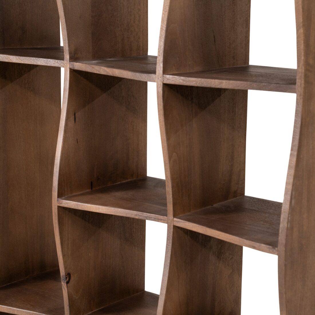 detailfoto Eleonora boekenkast Ozzy 120x30x240 cm mangohout