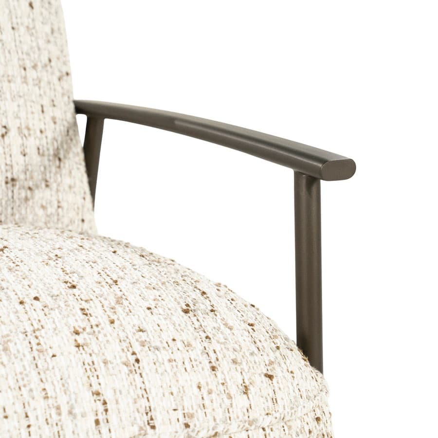 detailfoto Eleonora fauteuil Norel met arm beige detailfoto Eleonora fauteuil Norel met arm beige