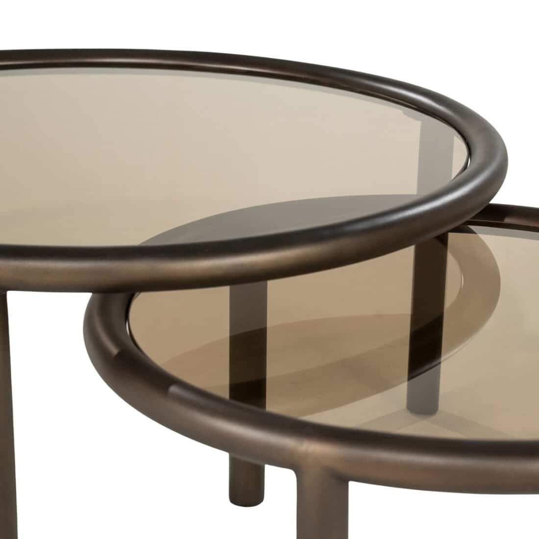 detailfoto Eleonora salontafel Circo set van 2 glas