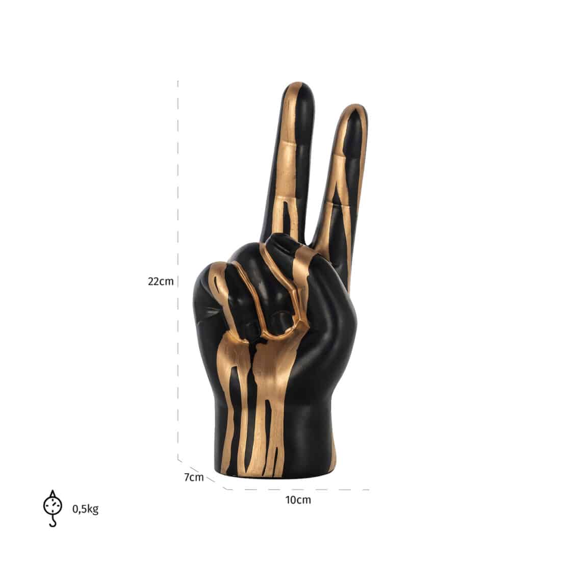 Richmond Interiors deco object hand peace