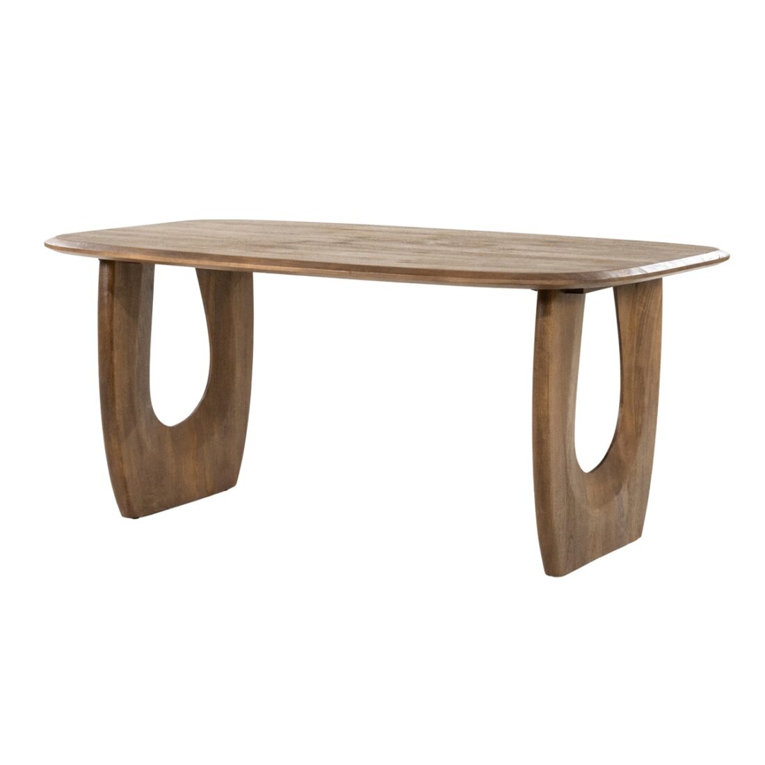 schuinaanzicht Eleonora eettafel Phoebe 170x110x76 cm mangohout