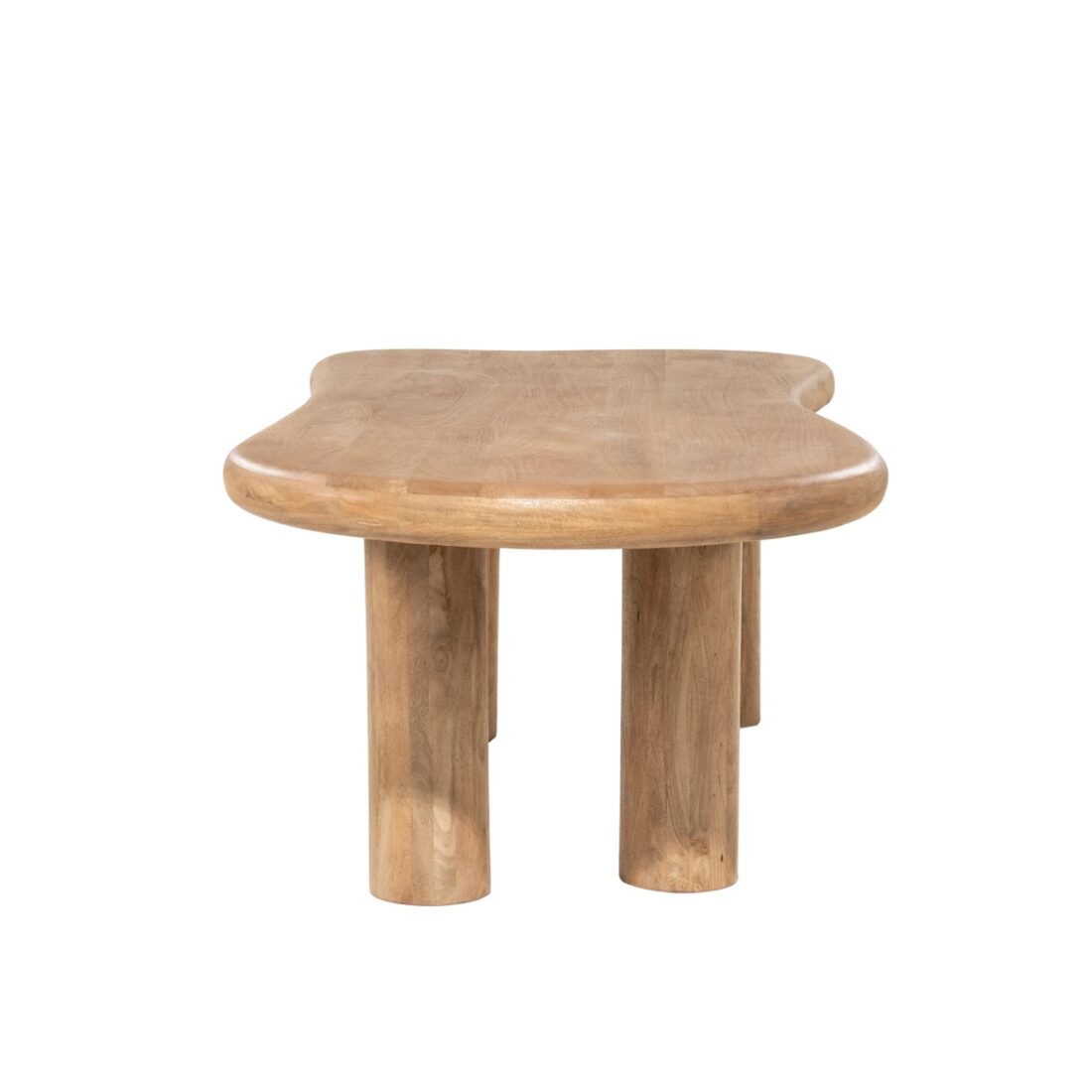 zijkant Eleonora eettafel Nigel 250x110x76 cm mangohout