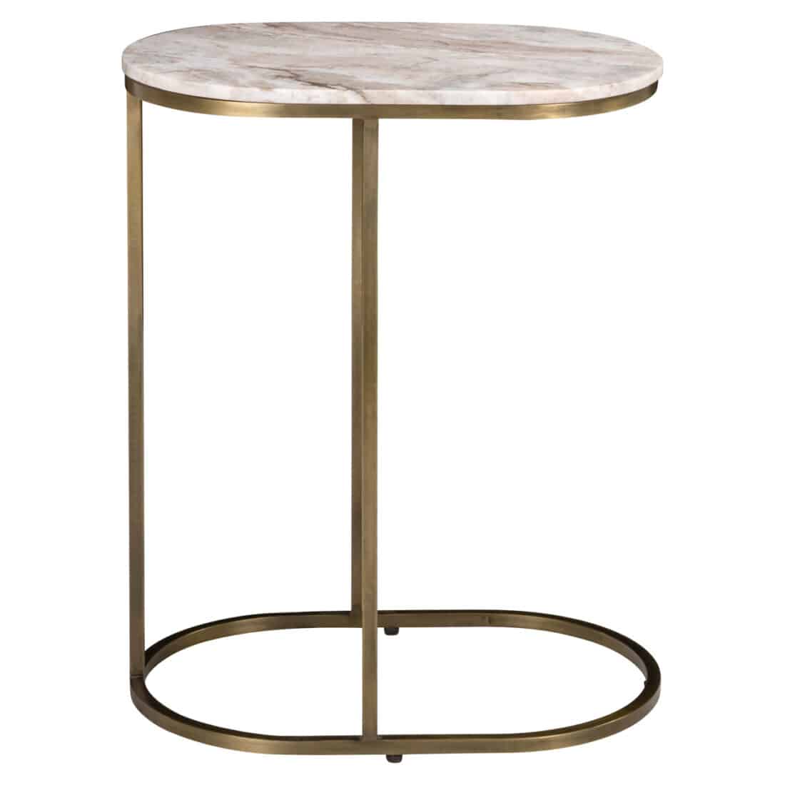 zijkant Richmond Interiors sofa tafel Bottega 55x35x65 cm marmer zijkant Richmond Interiors sofa tafel Bottega 55x35x65 cm marmer