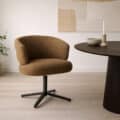 Livingfurn eetkamerstoel Blake draaibaar Caramel