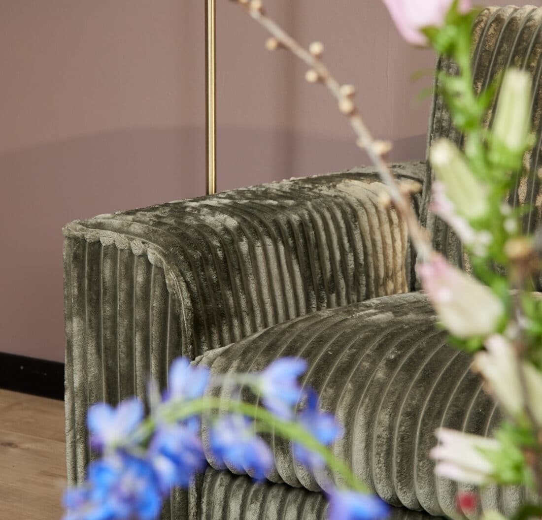 Starfurn Mysofa Teddy Hoekbank Groen 2 5 Zits Divan Rechts