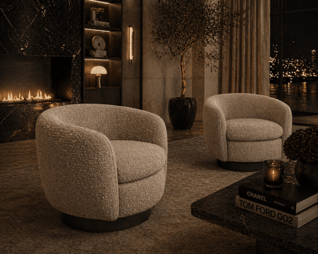 Richmond Interiors draaifauteuil Colmar met arm natural