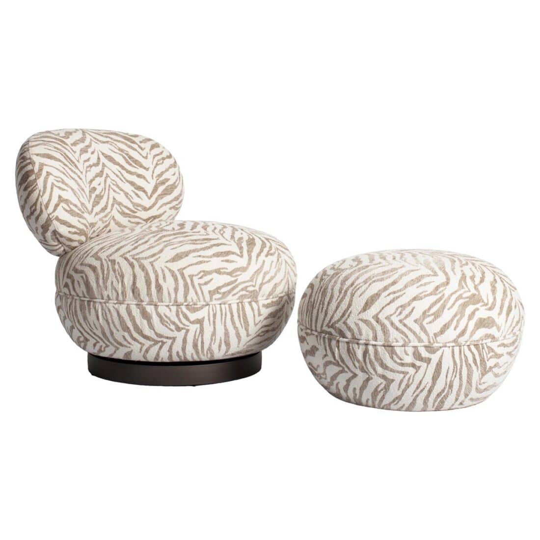 Richmond Interiors Draaifauteuil Jace Beige