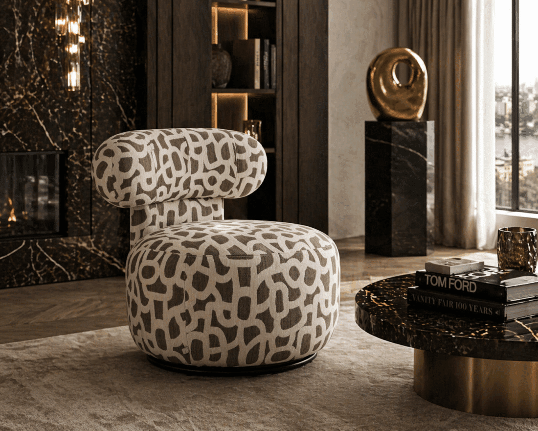 Richmond Interiors Draaifauteuil Kaya Weave Brown