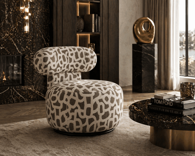 Richmond Interiors Draaifauteuil Kaya Weave Brown