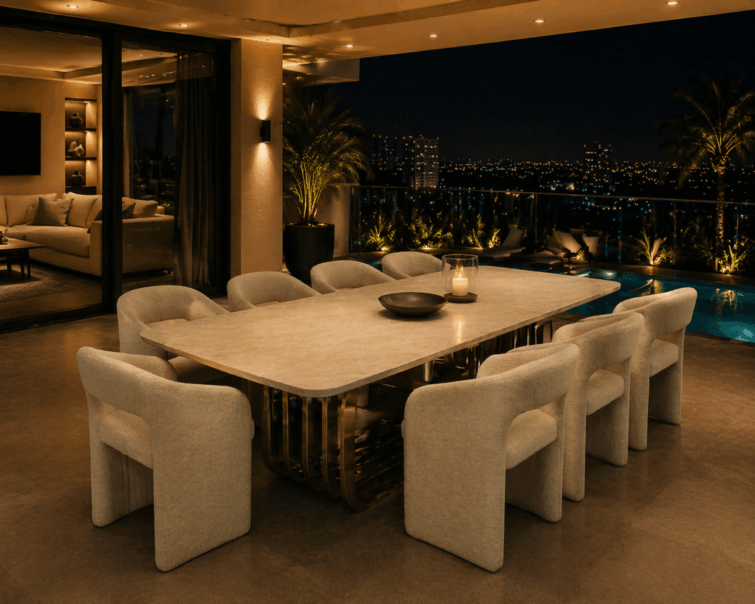 Richmond Interiors Eetkamerstoel Soho Met Arm Natural Linear