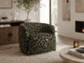 Richmond Interiors fauteuil Hannah met arm moss labyrinth