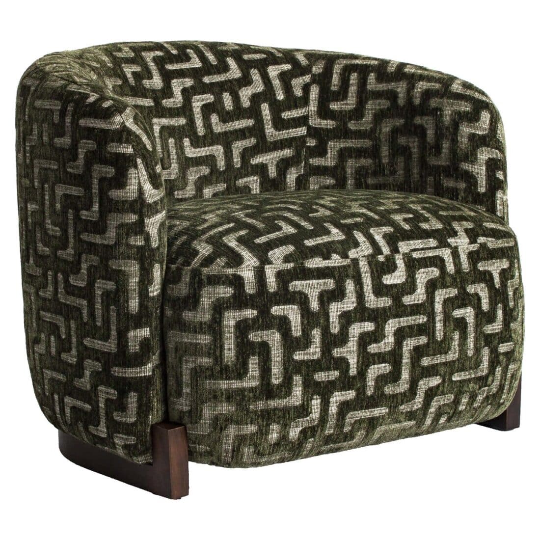 Richmond Interiors fauteuil Hannah met arm moss labyrinth