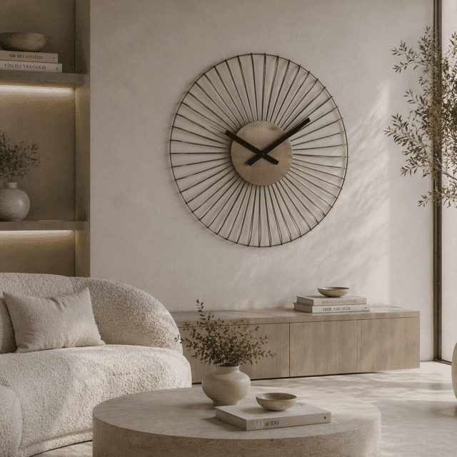 Richmond Interiors Klok 61 Cm Wirle Gold