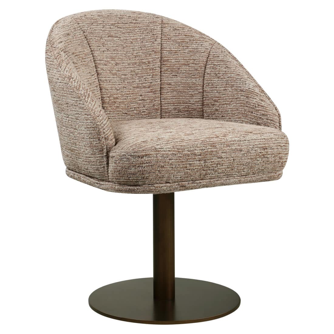 Richmond Interiors Eetkamerstoel Beverly Draaibaar Met Arm Mocca