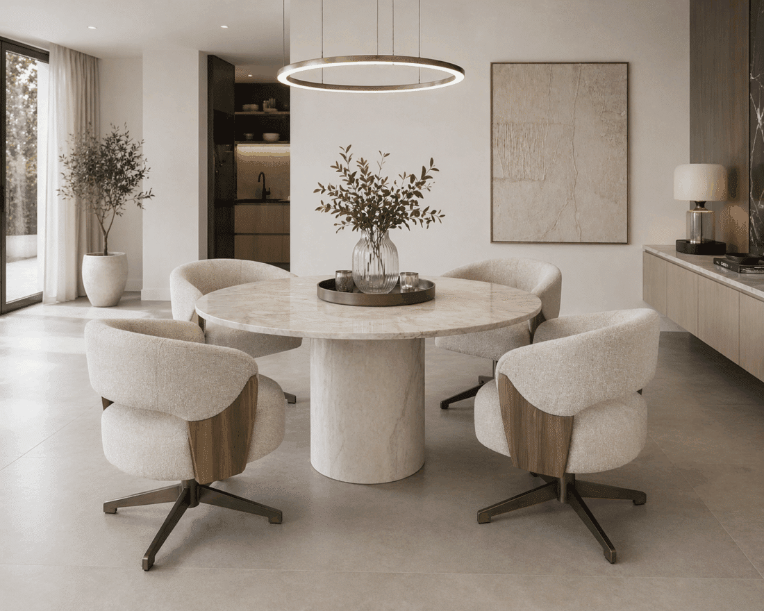 Richmond Interiors Eetkamerstoel Pollux Draaibaar Met Arm Desert