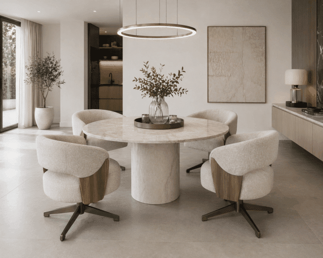 Richmond Interiors Eetkamerstoel Pollux Draaibaar Met Arm Desert