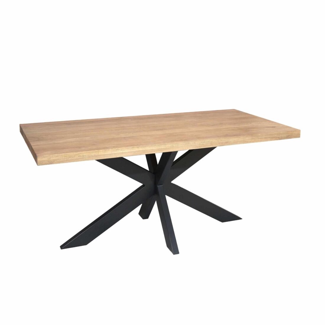 Starfurn Rechthoekige Eettafel Dakota Naturel Mangohout 160 Cm