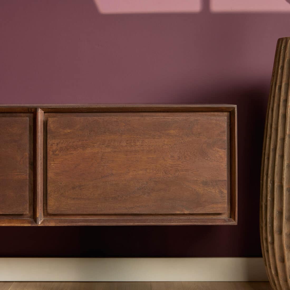 Starfurn Zwevend Tv Meubel Ambiance Bruin Mangohout 280 Cm