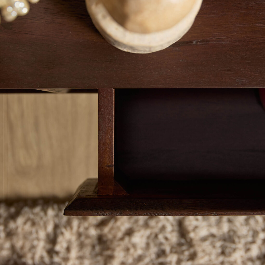 Starfurn Zwevend Tv Meubel Ambiance Bruin Mangohout 240 Cm