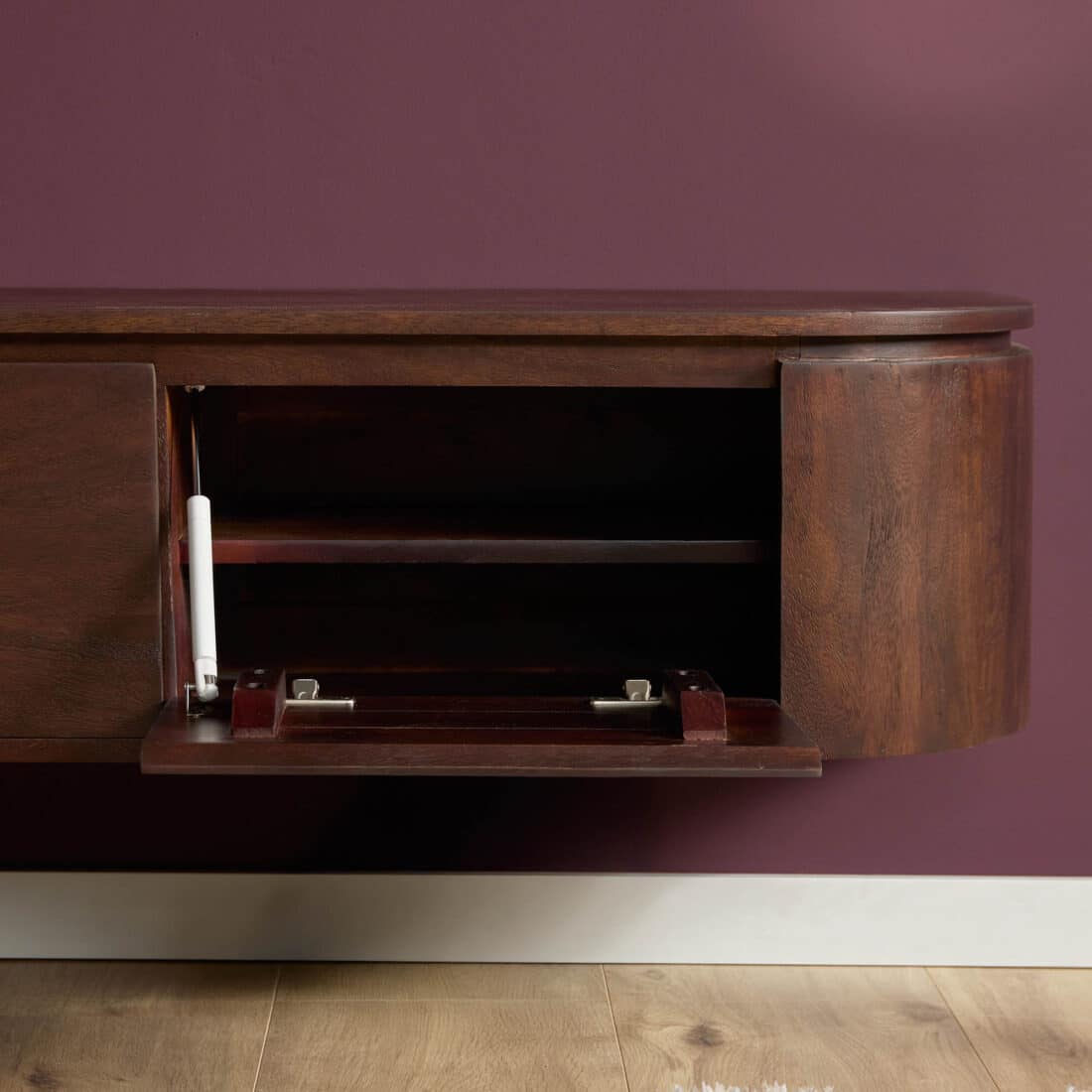 Starfurn Tv Meubel Excellent Bruin 280x35x30 Cm Mangohout