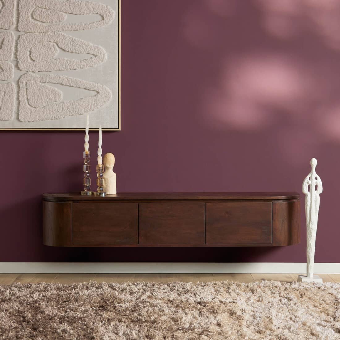 Starfurn tv meubel Excellent bruin 160x35x45 cm mangohout