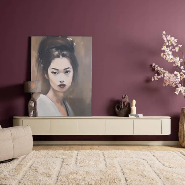 Starfurn tv meubel Excellent zand 280x35x30 cm mangohout